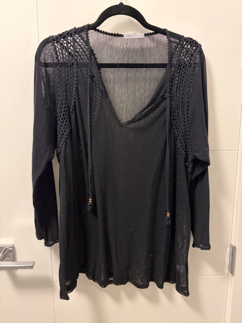 Robin Piccone 3/4 Sleeve Gauzy Coverup